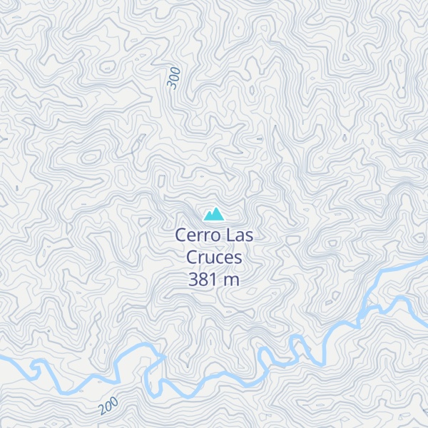 Map of Cerro Las Cruces