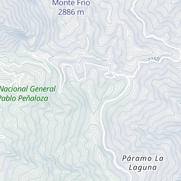 Map of Cerro La Laguna
