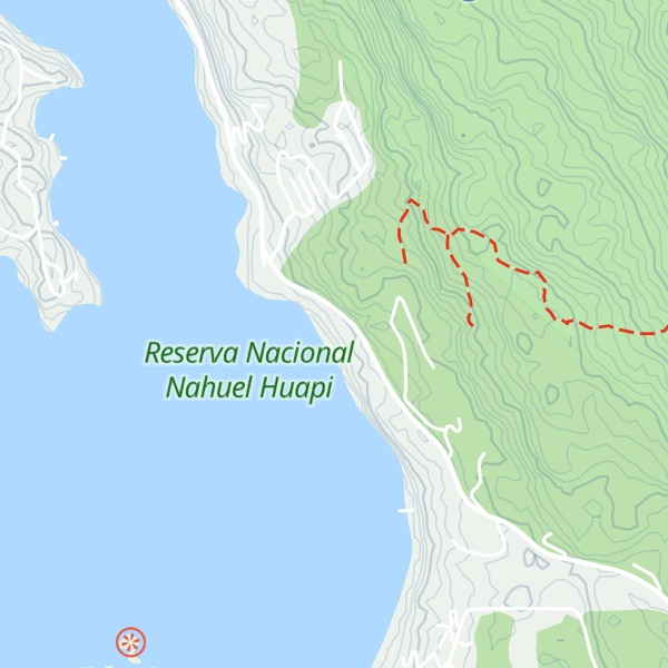 Map of Refugio Andino