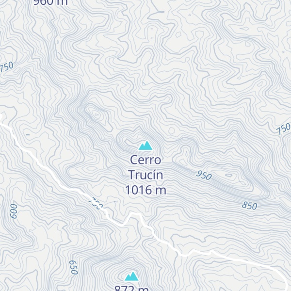 Map of Cerro Trucín