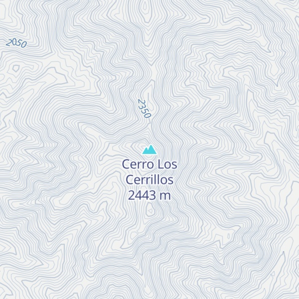 Map of Cerro Los Cerrillos