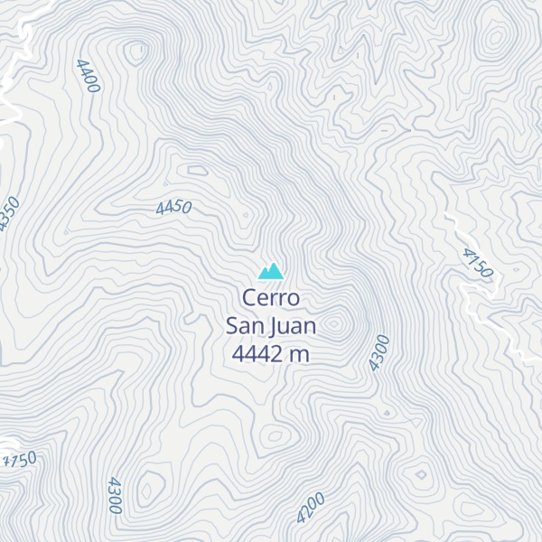 Map of Cerro San Juan