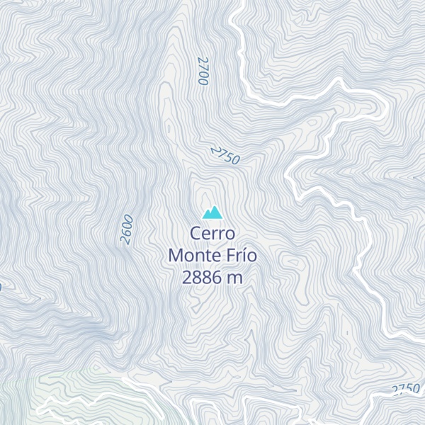 Map of Cerro Monte Frío
