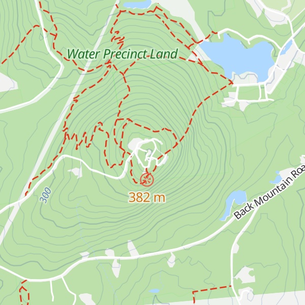 Map of South Uncanoonuc Mountain