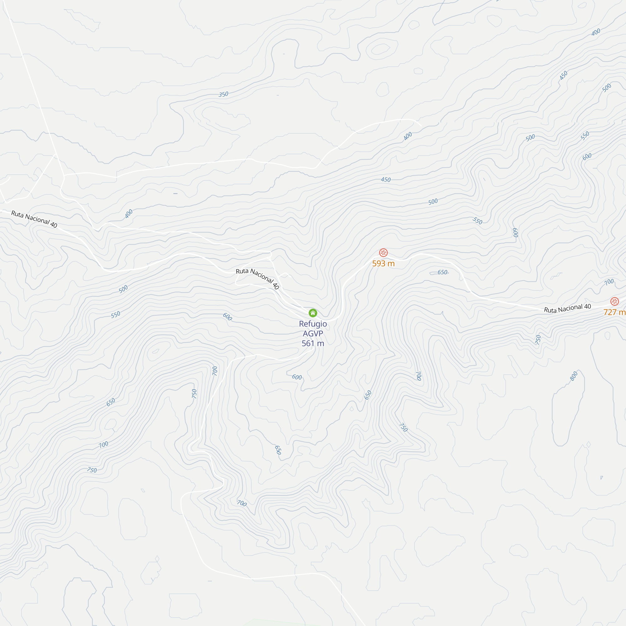 Refugio AGVP map