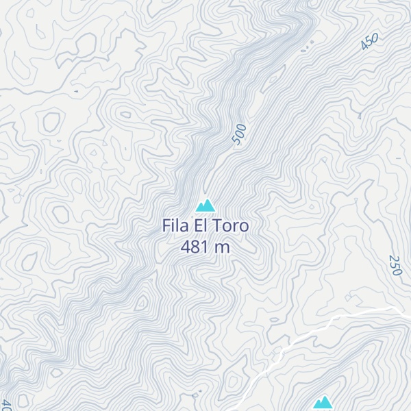 Map of Fila El Toro