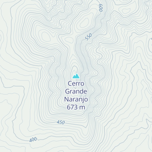 Map of Cerro Grande Naranjo
