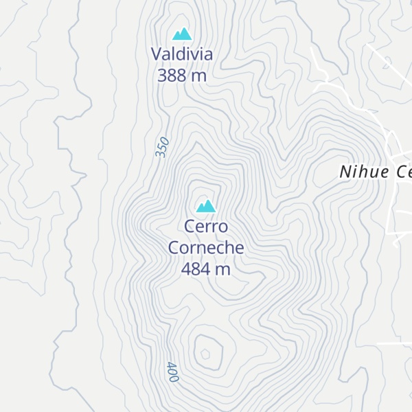 Map of Cerro Corneche