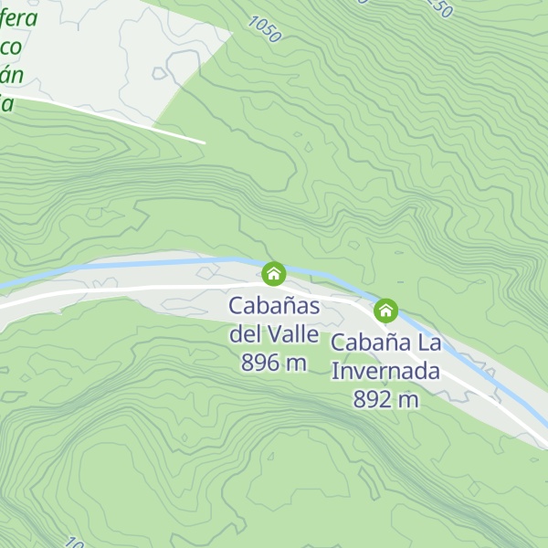 Map of Cabañas del Valle