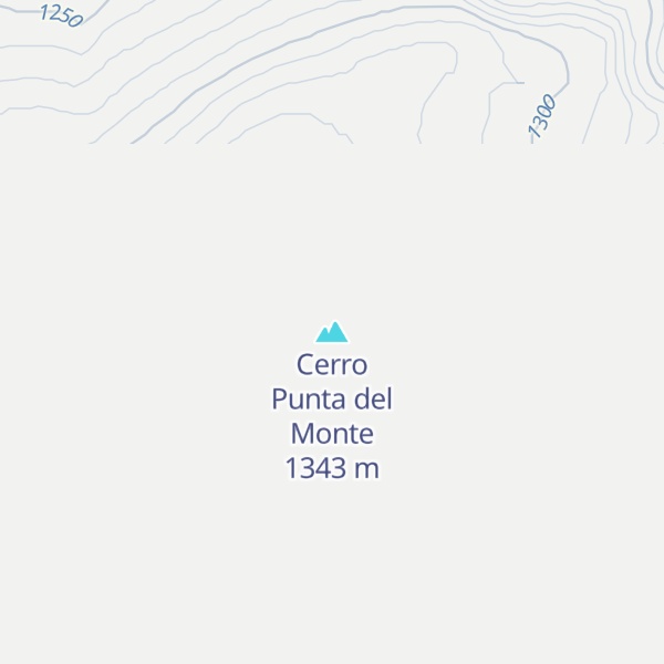 Map of Cerro Punta del Monte