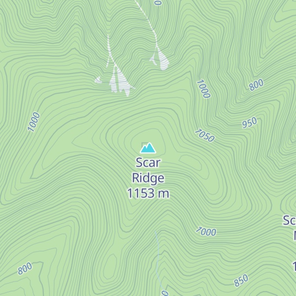 Map of Scar Ridge