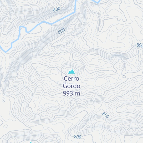 Map of Cerro Gordo