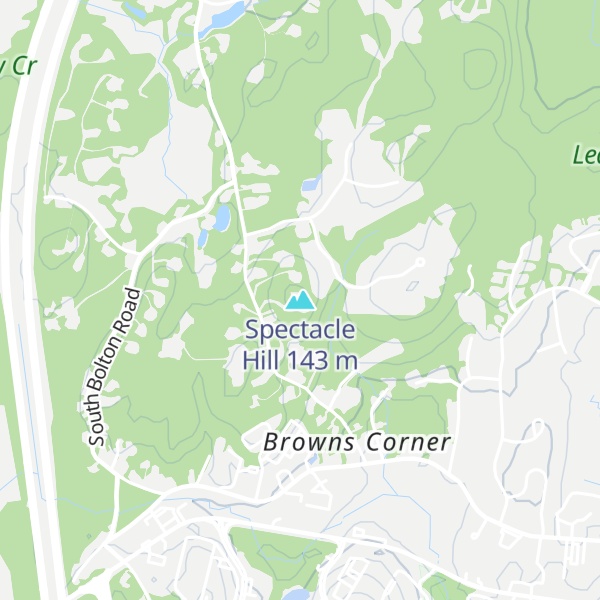 Map of Spectacle Hill