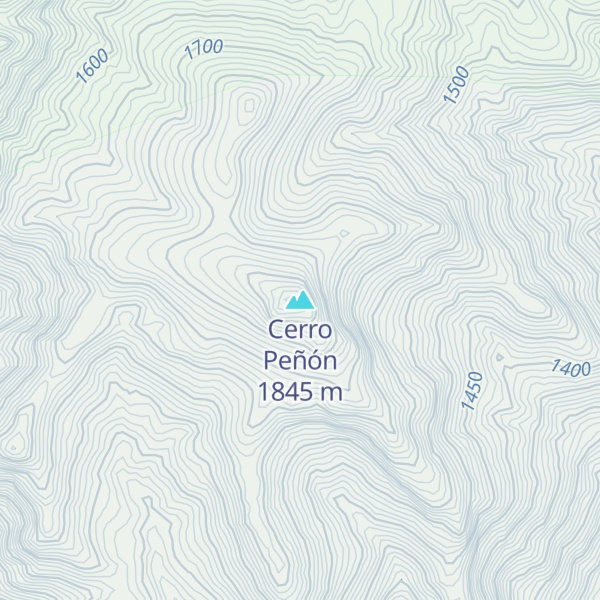 Map of Cerro Peñón