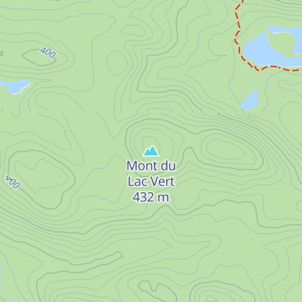 Map of Mont du Lac Vert