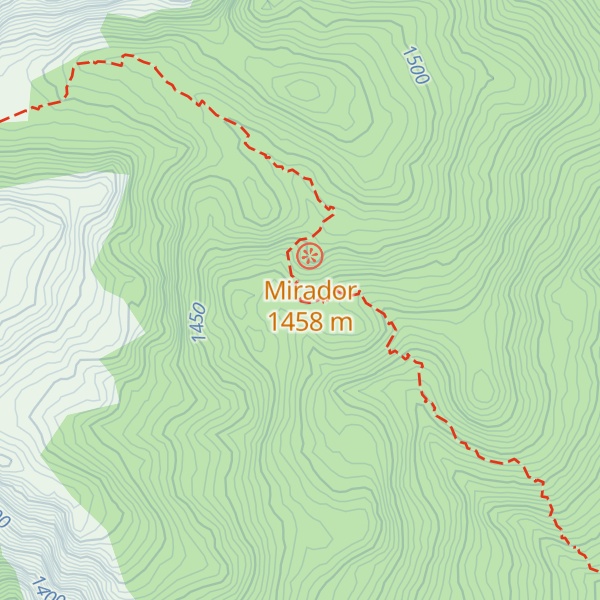 Map of Refugio Dedo Gordo
