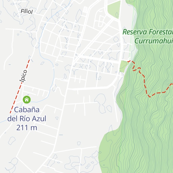 Map of Cabañas Ucihuen