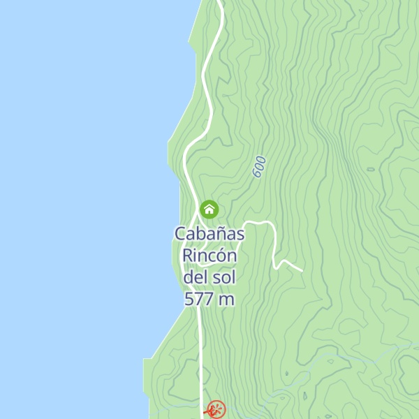 Map of Cabañas Rincón del sol