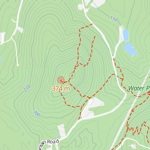 Map of North Uncanoonuc Mountain