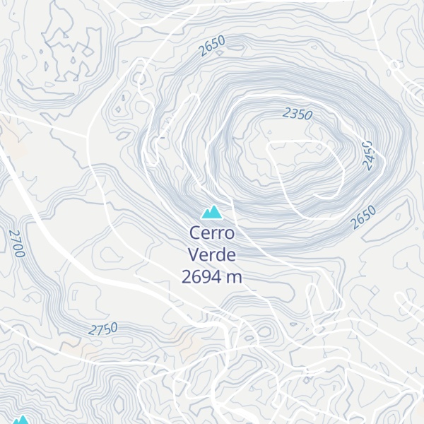 Map of Cerro Verde