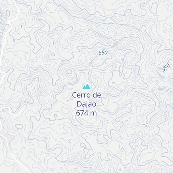 Map of Cerro de Dajao