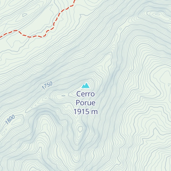 Map of Cerro Porue
