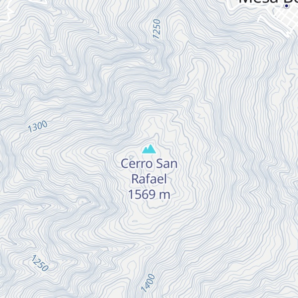 Map of Cerro San Rafael
