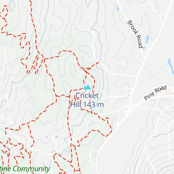 Map of Cricket Hill