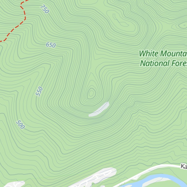 Map of Potash Knob