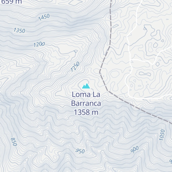 Map of Loma La Barranca