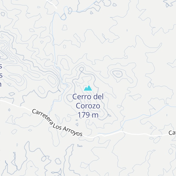 Map of Cerro del Corozo
