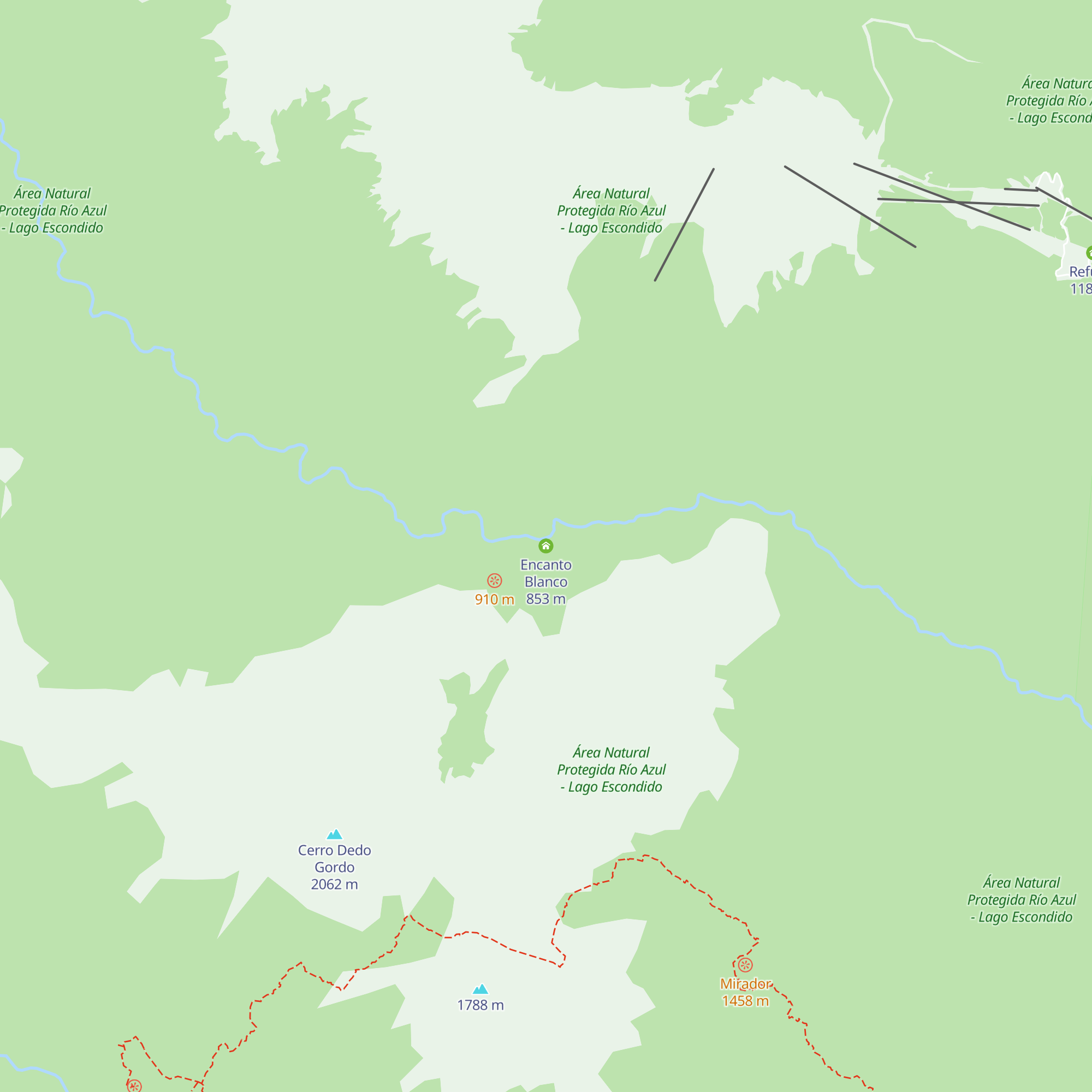 Encanto Blanco map