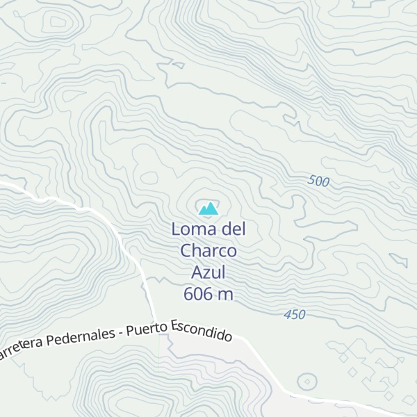 Map of Loma del Charco Azul