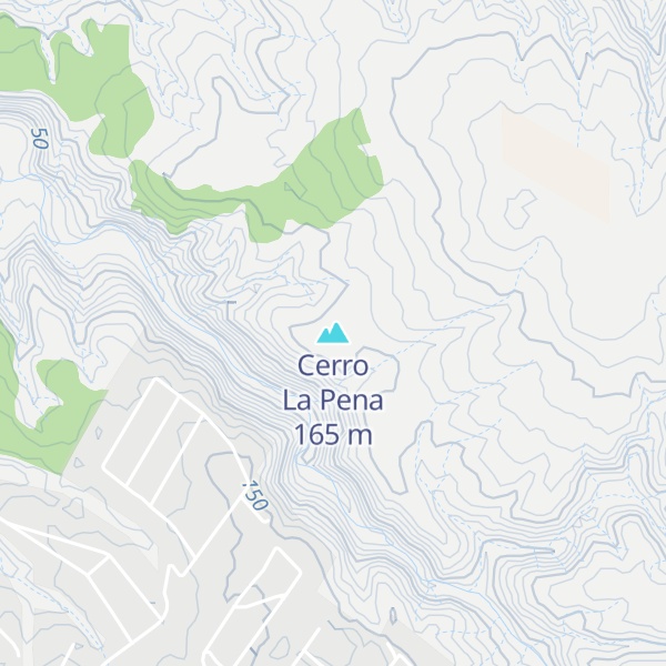 Map of Cerro La Pena