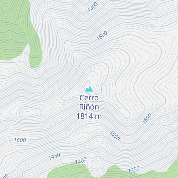Map of Cerro Riñón