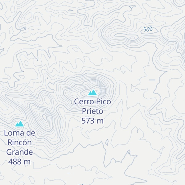 Map of Cerro Pico Prieto