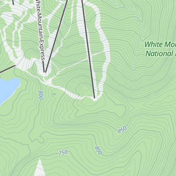 Map of North Peak
