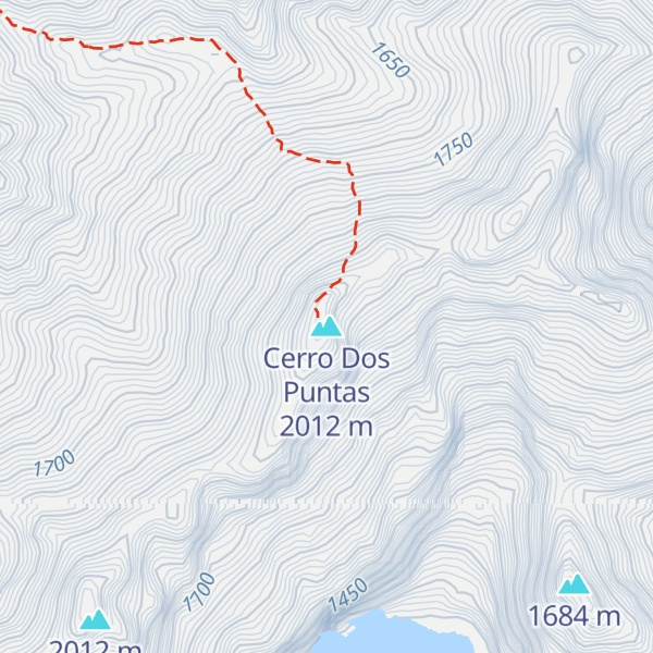 Map of Cerro Dos Puntas