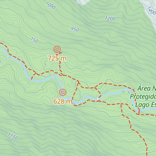 Map of Refugio Cajón de Azul