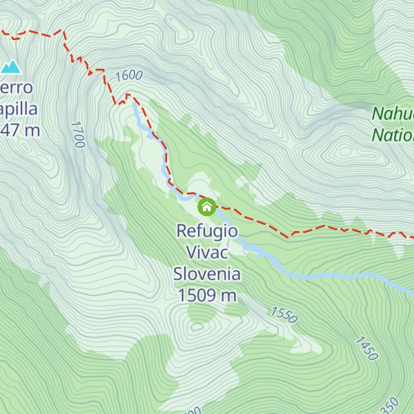 Map of Refugio Vivac Slovenia