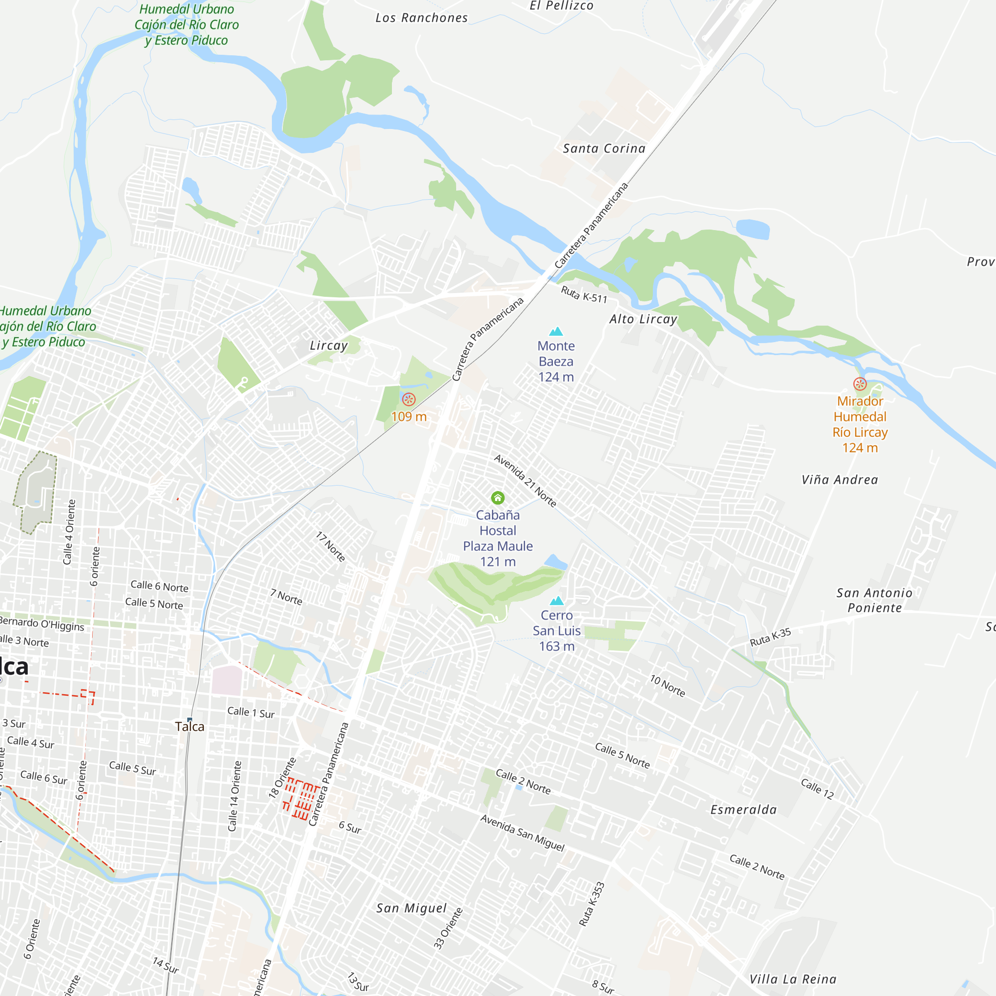 Cabaña Hostal Plaza Maule map