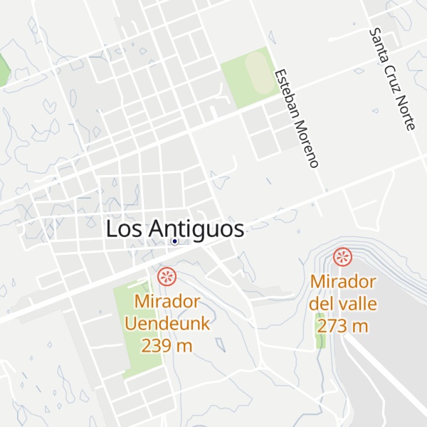 Map of Informes Subsecretaria De Turismo De Los Antiguos