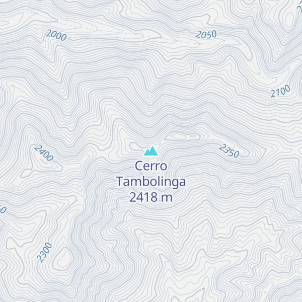 Map of Cerro Tambolinga