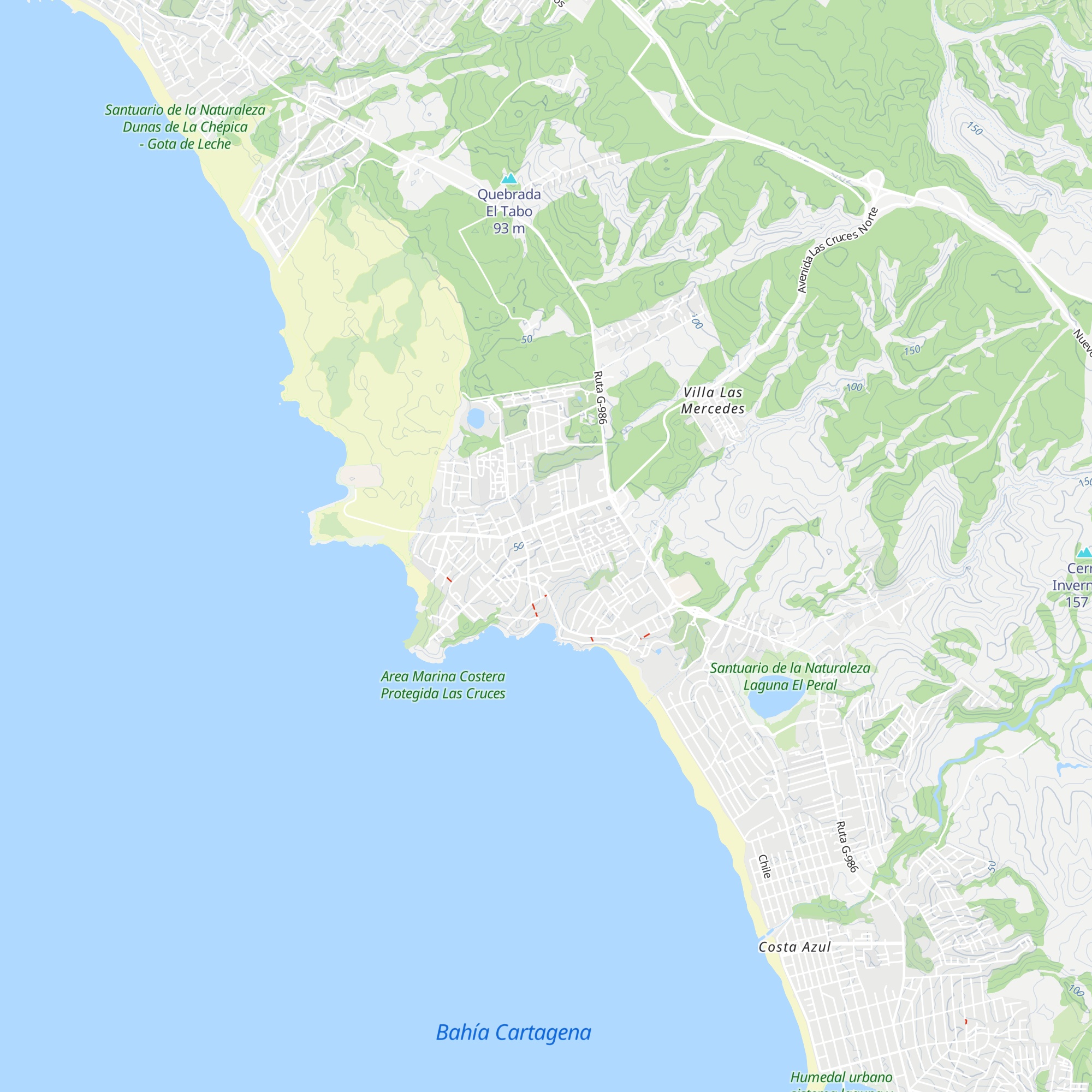 Cabañas Santa Sara map