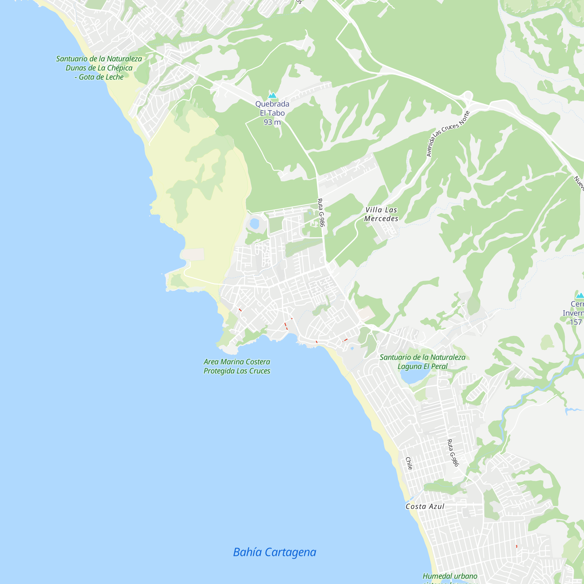 Cabañas Santa Sara map