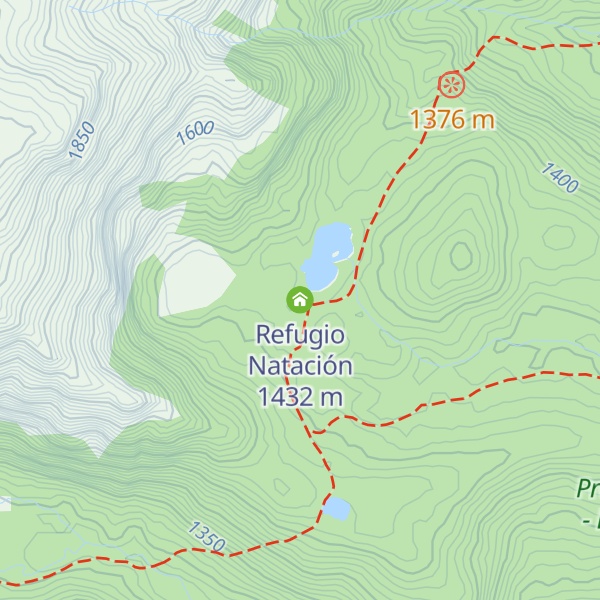 Map of Refugio Natación