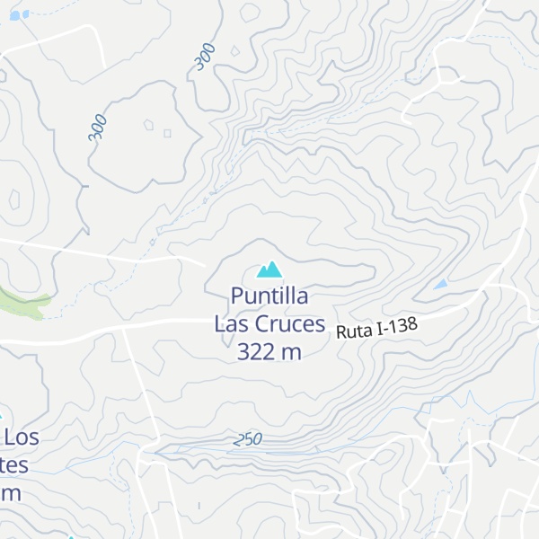 Map of Puntilla Las Cruces