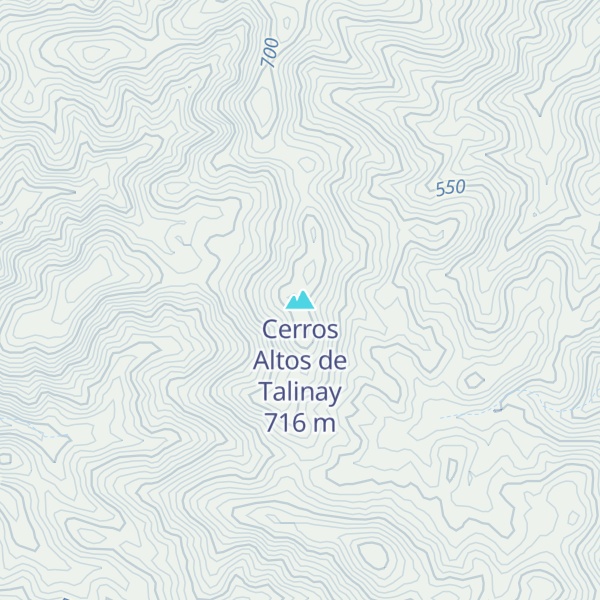 Map of Cerros Altos de Talinay