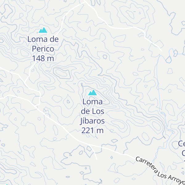 Map of Loma de Los Jíbaros