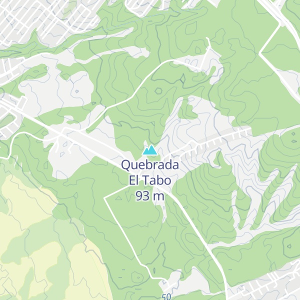 Map of Quebrada El Tabo